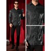 Lars Amadeus Men's Long Sleeves Button Down Prom Wedding Shiny Party Shirts - 4 of 4