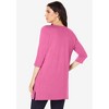 Roaman's Women's Plus Size Boatneck Ultimate Tunic With Side Slits - 3 of 4