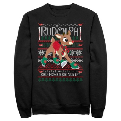 Men's Rudolph The Red-Nosed Reindeer Ugly Sweater Sweatshirt