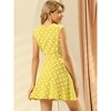INSPIRE CHIC Women's Polka Dots Cap Sleeves Pockets V Neck Dresses - 4 of 4