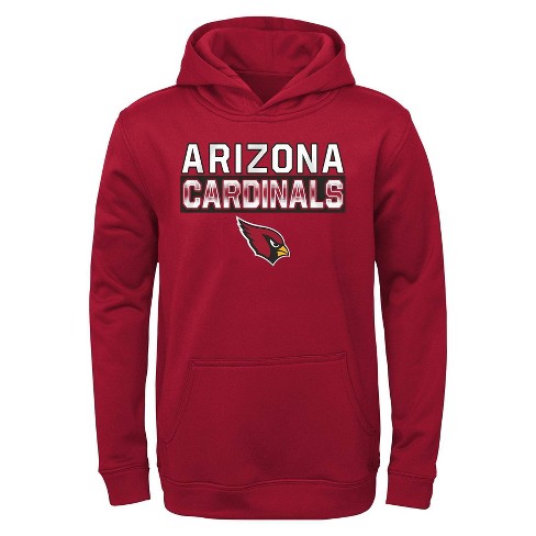 Nfl Arizona Cardinals Boys' Long Sleeve Performance Hooded