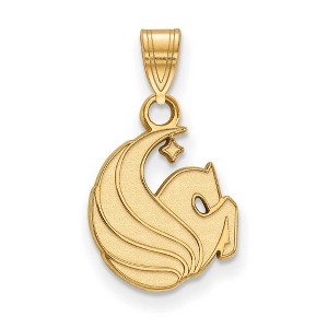 Black Bow Jewelry 14k Yellow Gold Plated Sterling Silver Central Florida Knights NCAA Small Pendant - 1 of 3