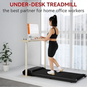 Deerrun 15.35*31.5 Inch Run Belt 1.2HP Portable Treadmills with Remote Control & LED Display(Black) - 1 of 4