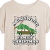 Women's Warner Bros. Griswold Family Christmas Tree Oversized Graphic T-Shirt - Birch - X-Large - 2 of 4