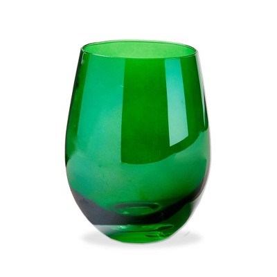 tag Celebration Stemless Wine Green