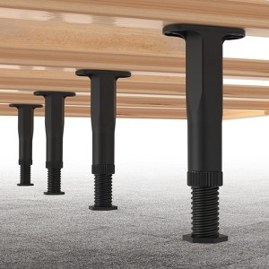 Aoibox Adjustable Bed Frame Support Legs 8.3-14.5 Inch Heavy Duty Center Slats Durable Furniture Replacement Parts 4 PCS - 1 of 4