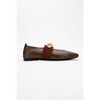 Zoey - Brown Leather Ballet Flats (Women) Brown 5.5 Forever & Always Shoes - 4 of 4