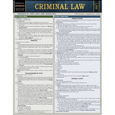 Criminal Law - by  Barcharts Inc (Poster)