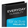 Cardinal Performer ClearVue Slant-D Ring Binder, 3 Rings, 5" Capacity, 11 x 8.5, Black - 2 of 4