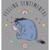 Boy's Winnie the Pooh Eeyore Feeling Sentimental With Flowers Pull Over Hoodie - 2 of 4