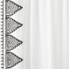 1pc Light Filtering Diamond Border Window Curtain Panel White - Opalhouse™ designed with Jungalow™ - 4 of 4