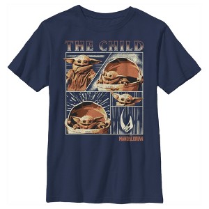 Boy's Star Wars The Mandalorian The Child Collage T-Shirt - 1 of 3