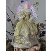 Northlight 16" Gold and Brown Lighted Angel in Gown with Harp Christmas Tree Topper - 3 of 3