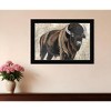 HomeRoots The Boss Bison Only Black Framed Print Wall Art - 2 of 4