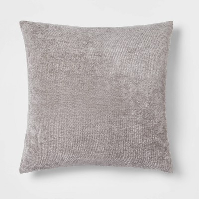 14x24 Oversized Chenille Textured Washed Woven Lumbar Throw Pillow White  - Evergrace : Target