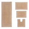 Opulent Collection Cotton Reversible Tufted Set of 4 Bath Rug Set - Home Weavers - 2 of 4