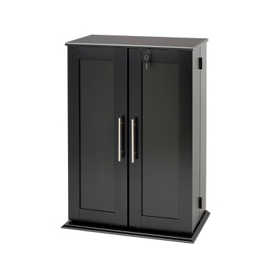 Locking Media Storage Cabinet with Shaker Doors - Prepac