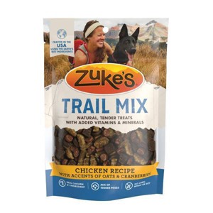 Zukes Trail Mix Chicken Cranberry Flavor Chewy Dog Treats - 6oz/8ct - 1 of 4