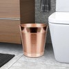 Hudson Decorative Stainless Steel Trash Wastebasket Copper - Nu Steel - 4 of 4