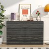 30.31 In. Drawer dresser cabinet,Sideboard,bar cabinet,Buffet server console,table storge cabinets - 2 of 4