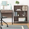 Wood And Metal Writing Desk With Storage Natural - Room Essentials™ : Target