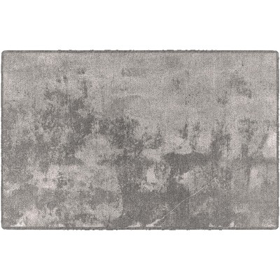 2'5"x3'8" Rectangle Indoor and Outdoor Solid Nylon Accent Rug Gray - Brumlow Mills