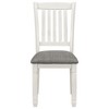 Whisen 7-Piece Dining Table Set with 6 Upholstered Chairs - White&Gray - 4 of 4