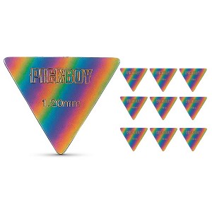 Pick Boy Triangle Rainbow Cellulose Bass Picks 1.20 mm 10 Pack - 1 of 2