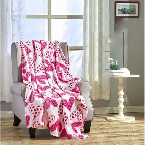 Pink fluffy blanket online target