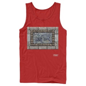 Men's Nintendo Legend of Zelda Link's Awakening Whale Stone Tablet Tank Top - 1 of 3