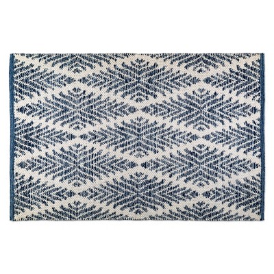 Design Imports Reflections Motif - Blue Marquee Diamond - 2 X 3 Ft