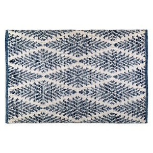 Design Imports Reflections Motif - Blue Marquee Diamond - 2 X 3 Ft - 1 of 4