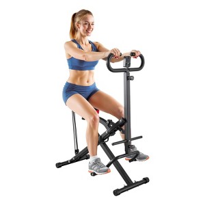 Squat Machine for Home, Foldable Deep Squat & Glute Trainer with Adjustable Seat and Resistance Bands - 1 of 4