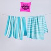 2pk 30" x 60" Prints and Stripe Cotton Beach Towels - Great Bay Home - 2 of 4