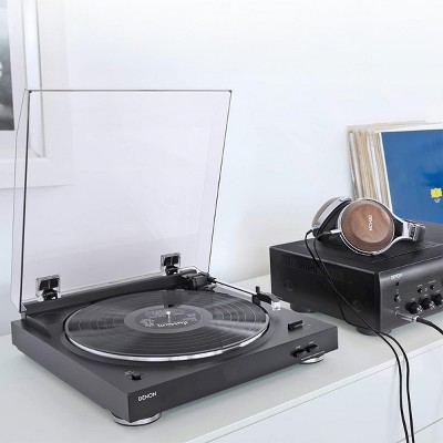 Black Aluminum Belt Drive Fully Automatic Turntable