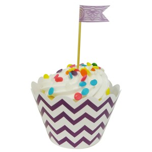 Wrapables Standard Size Chevron Cupcake Wrappers (Set of 20) - 1 of 4