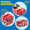 Joyfy 4Pcs Emergency Vehicle Toy Set – Friction-Powered Fire Truck, Ambulance, Police Car, and Helicopter with Lights & Sounds, Gift for Toddler Boys - 4 of 4