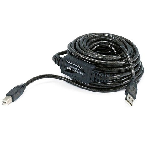 Monoprice Usb 2.0 Cable - 33 Feet - Black  Usb Type-a To Usb Type -b,  Active, 28/24awg For Scanners, Printers, Digital Camera : Target