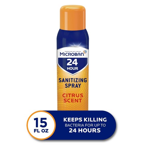 Microban 24 Hour Disinfectant Sanitizing Spray Citrus Scent 15 Fl Oz Target