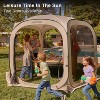 East Oak 135.6" x 135.6" Screen House with UV Protection 10 Person Beige: Polyester Canopy, Steel Poles, UPF 50+ - 4 of 4