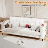 Couches for Living Room, 84 Inch Sofas for Living Room with Storage Armrests, Minimalist Couch with Cup Holders, Side Pockets - 2 of 4