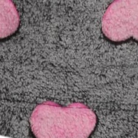 heart - black fuchsia