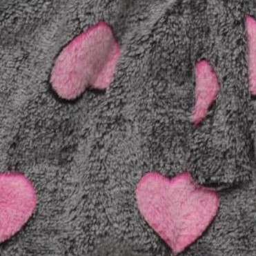 heart - black fuchsia