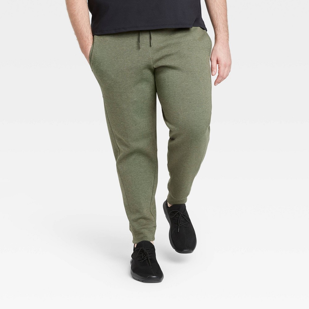Men's Tall Premium Fleece Jogger Pants - All in Motion Olive Green XXLT, Men's, Green Green was $34.0 now $22.1 (35.0% off)