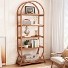 Tribesigns 5-Tier Open Bookshelf, 70.8" Tall Arched Bookcase, Modern Freestanding Display Rack Shelving Unit for Office, Living Room - image 4 of 4