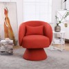 KTMBDW Swivel Accent Barrel Chairs with Removable Headrest, Chaise Lounge Indoor with Neck Support Pillow, Swivel Chairs for Living Room - 3 of 4