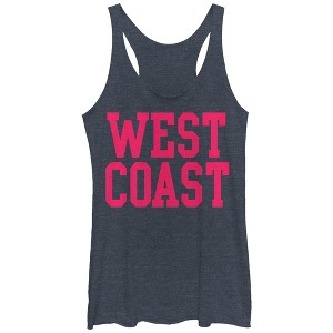 Women's CHIN UP West Coast Racerback Tank Top - 1 of 3