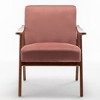 CAVINAS Accent Chair Comfy Chair Lounge Chair with Microfiber Upholstery and Solid Wood Frame for Living Room, Bedroom - 3 of 4