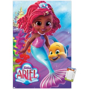 Trends International Disney Junior: Ariel - Ariel and Flounder Unframed Wall Poster Prints - 1 of 4
