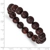Black Bow Jewelry 10mm Agate Beaded Stretch Bracelet, 6.5 Inch - 4 of 4